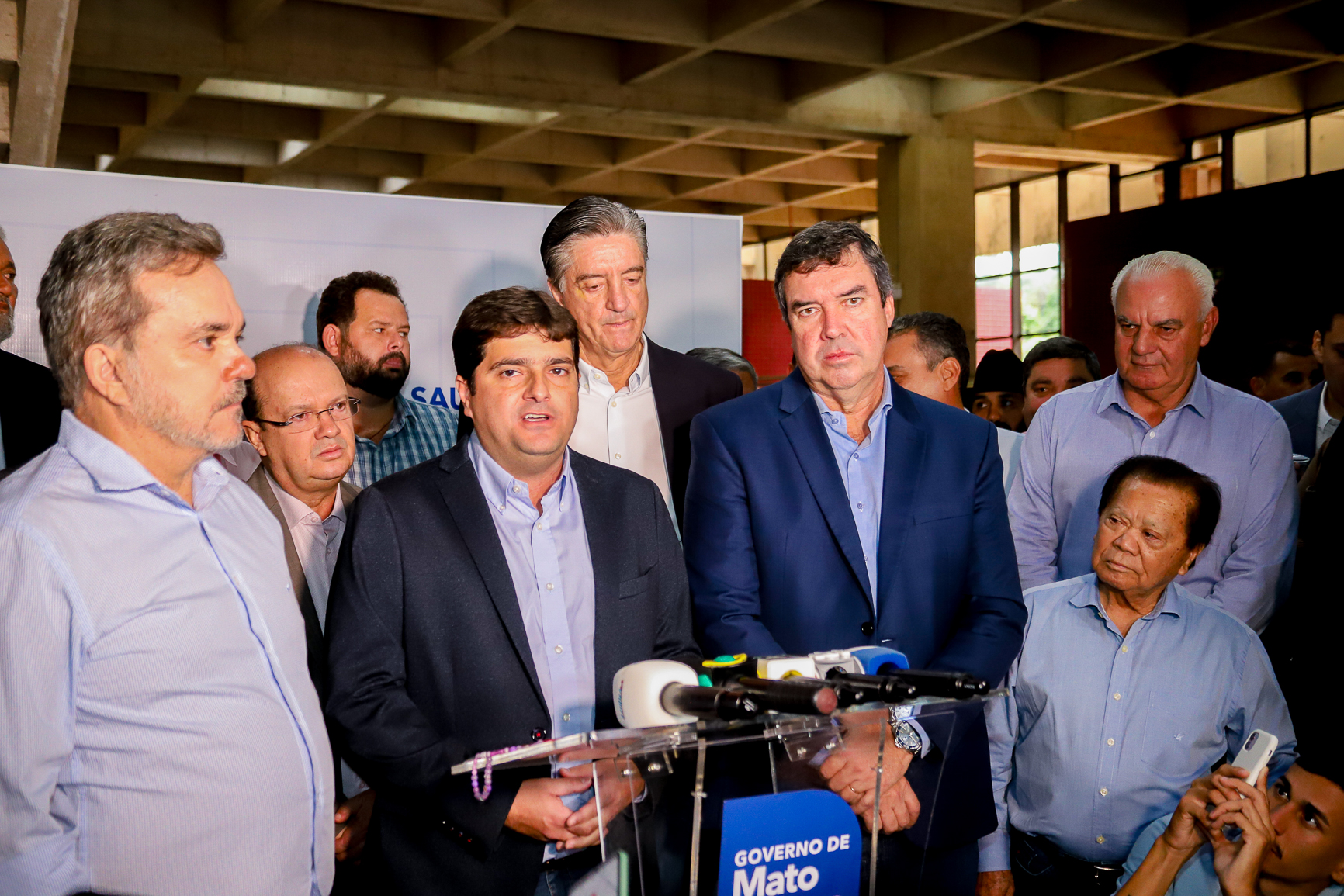 Presidente da Assomasul Valdir Júnior participa do Anúncio de Investimentos das Emendas da Bancada Federal e Contrapartidas do Governo do Estado.