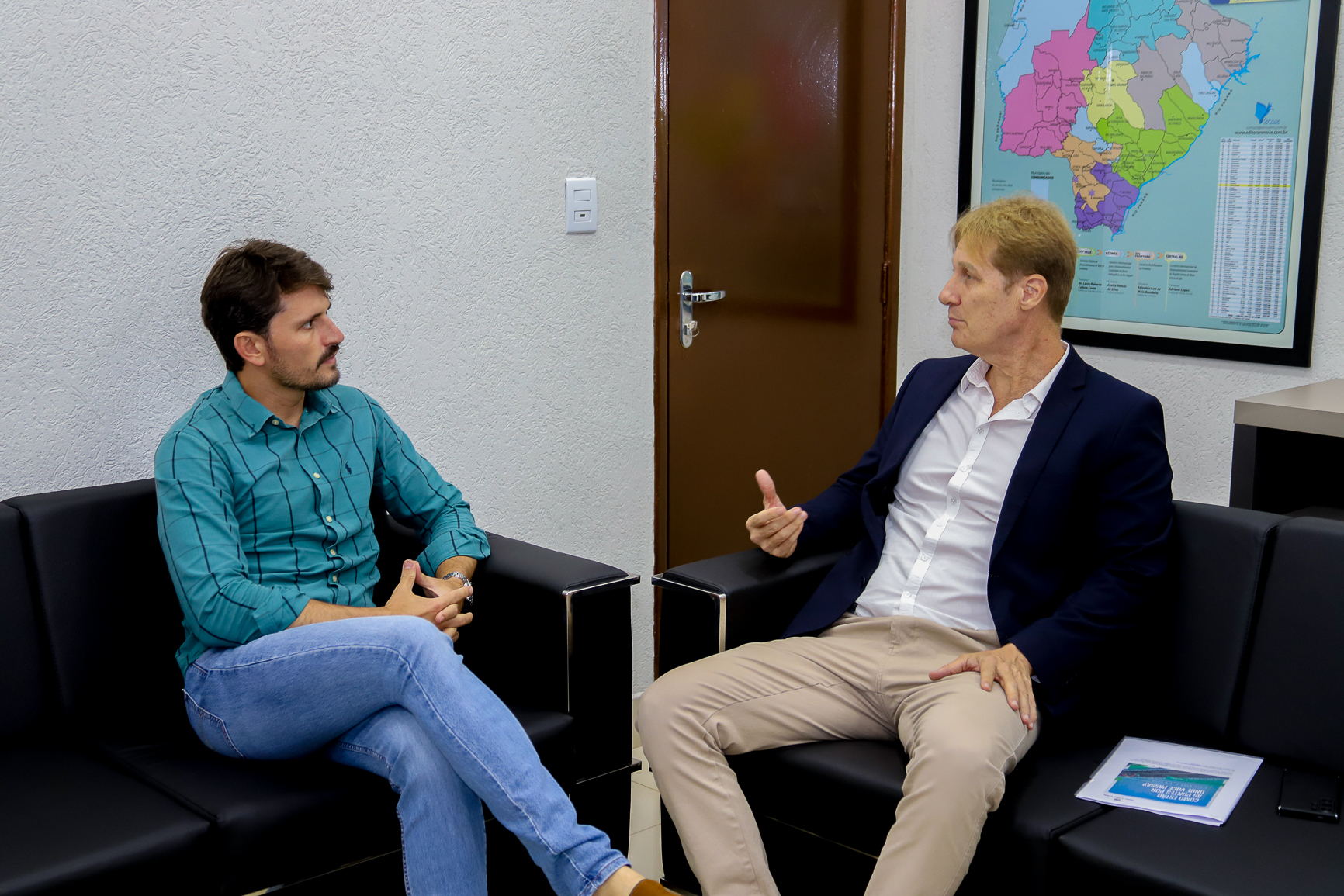 Presidente da Assomasul Thalles Tomazelli cumpre agenda na entidade.