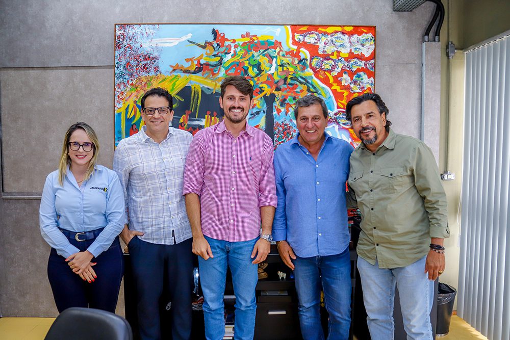Presidente da Assomasul Thalles Tomazelli busca apoio na SETESC para realização da 21ª Copa Assomasul e Copa dos Campeões.