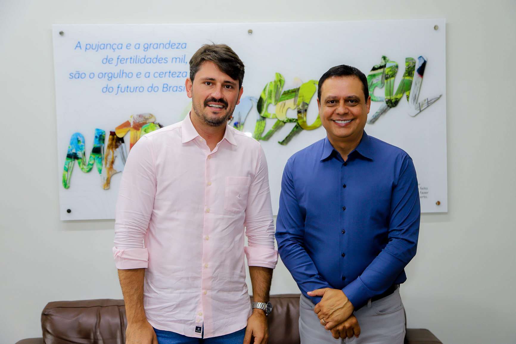 Presidente da Assomasul Thalles Tomazelli se reúne com o Secretário Flávio César na SEFAZ.
