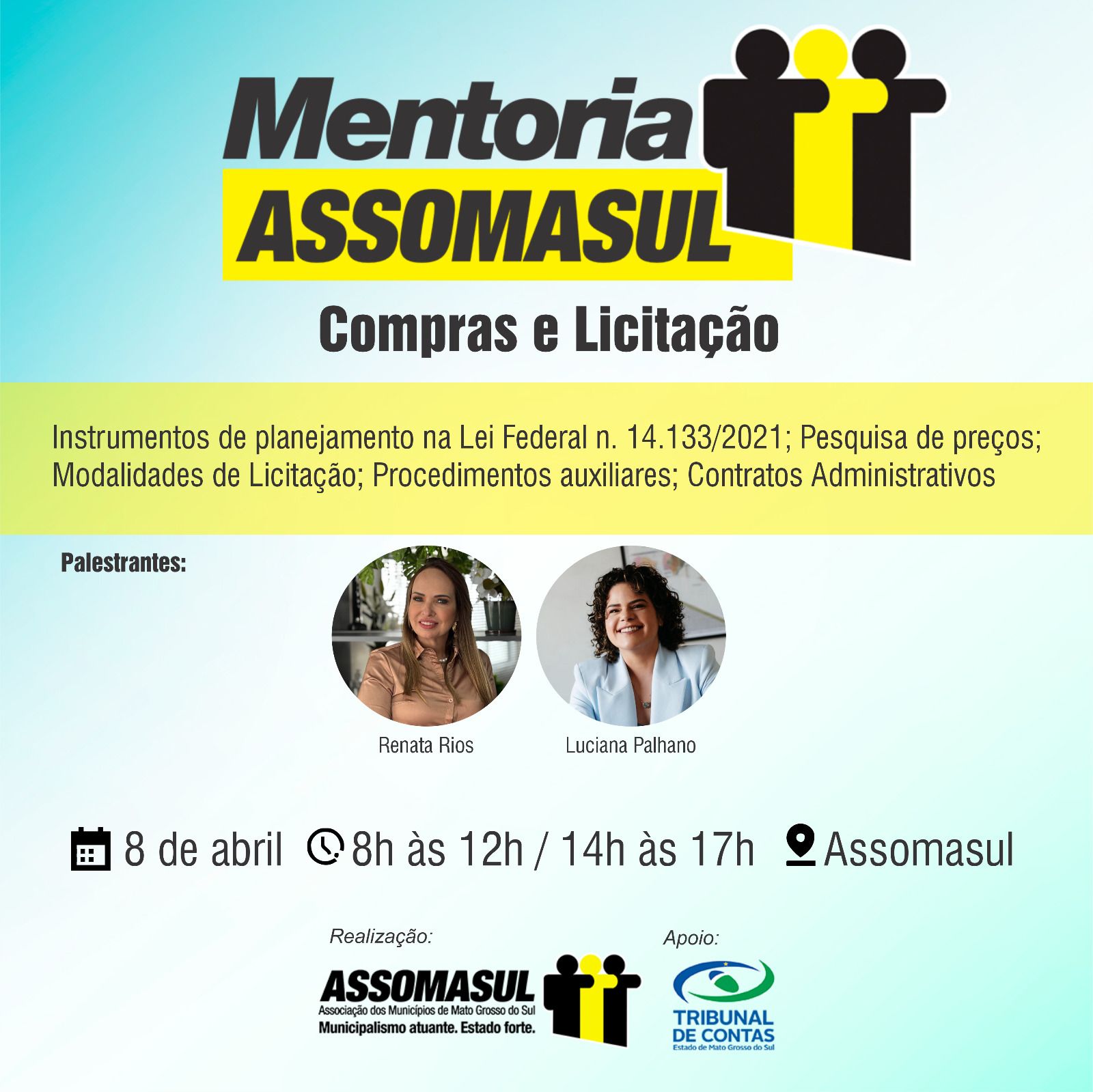 Capacitação gratuita: Assomasul inicia mentoria para servidores no dia 8 de abril